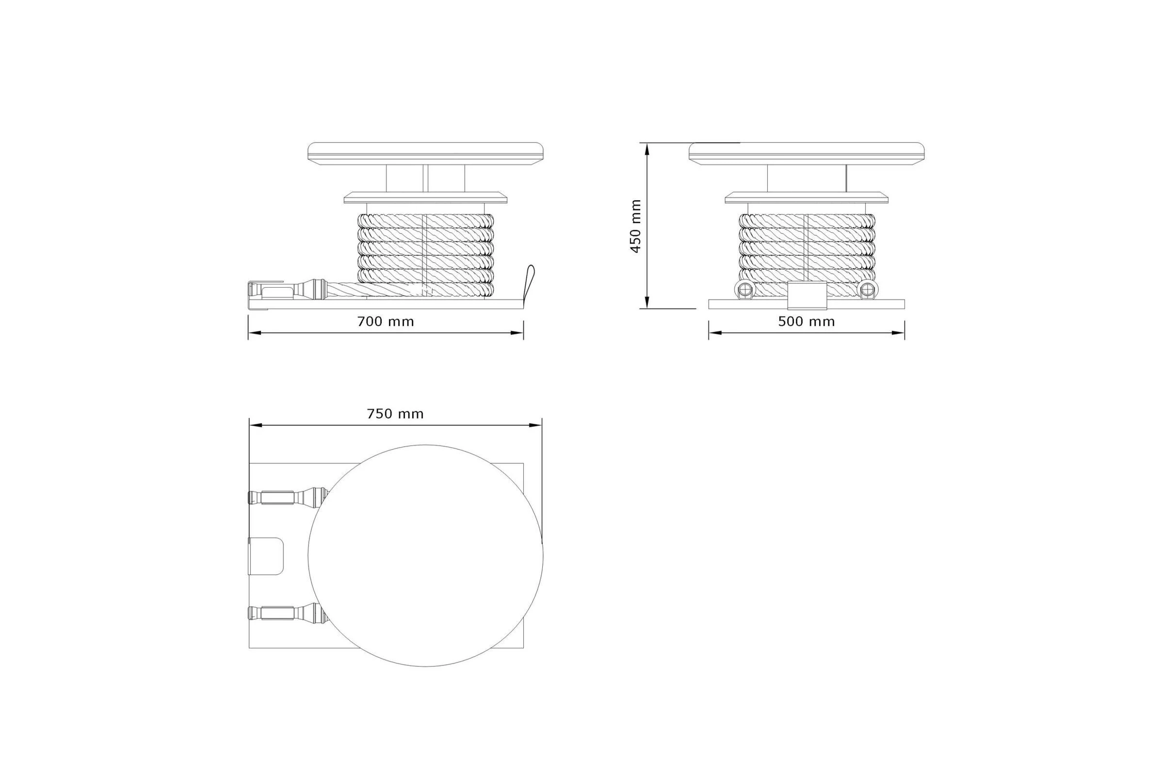LINA-SET™ Premium Gym Battle Rope (with a stand) - Image 4